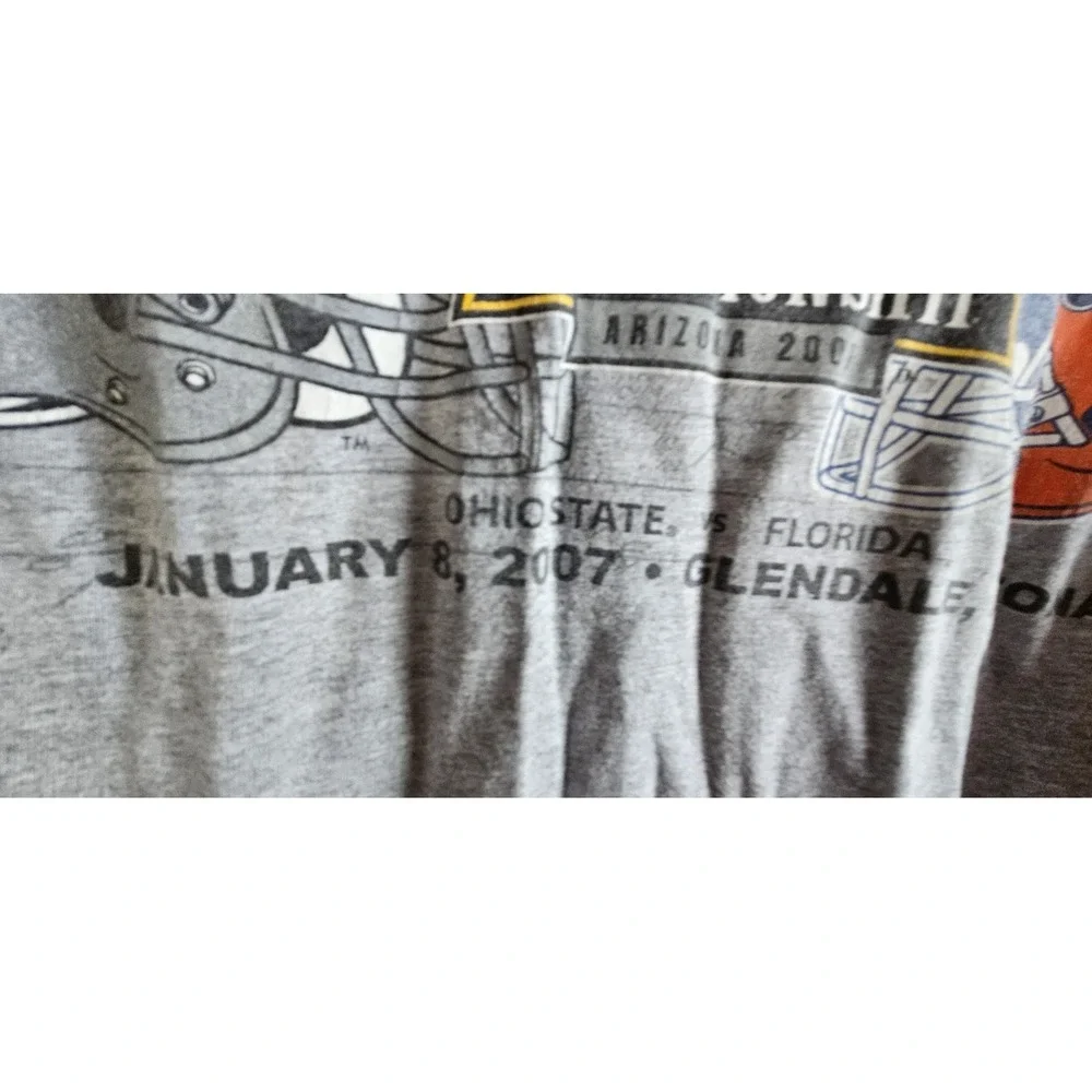 Tostitos BC NATIONAL CHAMPIONSHIP January 2007 Arizona‎ grey long sleeve T Sz M